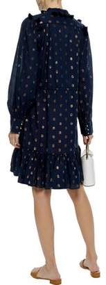 Figue Emma Tassel-trimmed Fil Coupe Cotton-blend Gauze Mini Dress