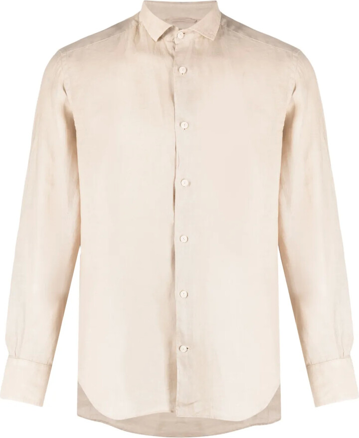 MC2 Saint Barth Long-Sleeve Linen Shirt