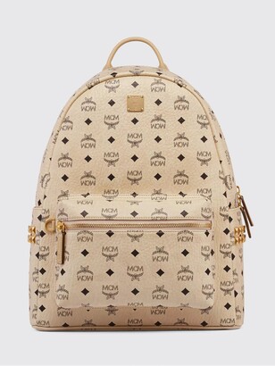 バッグ MCM Stark Flight Print BackPack MCM Visetos Flight Print Medium Stark Backpack Cognac 473199