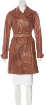 Thumbnail for your product : MICHAEL Michael Kors Leather Trench Coat