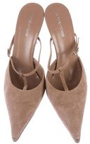 Thumbnail for your product : Sergio Rossi Suede Pointed-Toe Mules