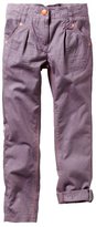 Thumbnail for your product : Vertbaudet Girl's Straight-Cut Twill Trousers