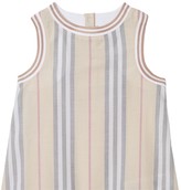 Thumbnail for your product : Burberry Striped Cotton Muslin Romper