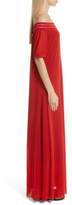Thumbnail for your product : Fuzzi Illusion Off the Shoulder Maxi Dress