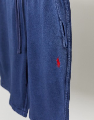 Polo Ralph Lauren player logo lightweight terry loopback sweat shorts in washed navy