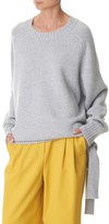 Thumbnail for your product : Tibi Cashmere Crewneck Tie Detail Sweater