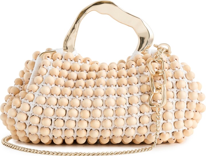 Aje Valerie Beaded Frame Clutch