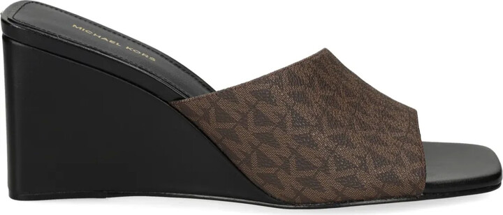 MICHAEL Michael Kors 60mm Monogram-Print Sandals