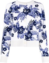 Thumbnail for your product : Barrie Floral-Print Cardigan