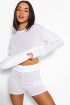 Thumbnail for your product : boohoo Knitted Shorts Co-Ord