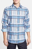 Thumbnail for your product : Thomas Dean Tailored Fit Plaid Sport Shirt