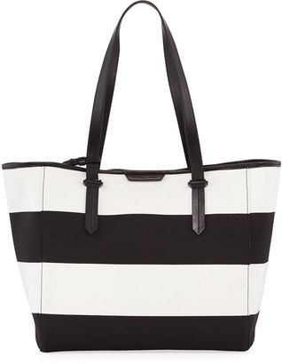 KENDALL + KYLIE Shelly Striped Canvas Tote Bag