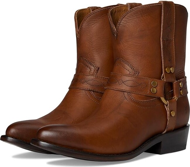 Frye Billy Short Harness Women's Boots Saddle : 7.5 B - Medium, Leather