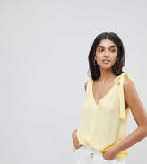 Thumbnail for your product : ASOS Tall Crinkle Vest With Tie Shoulder