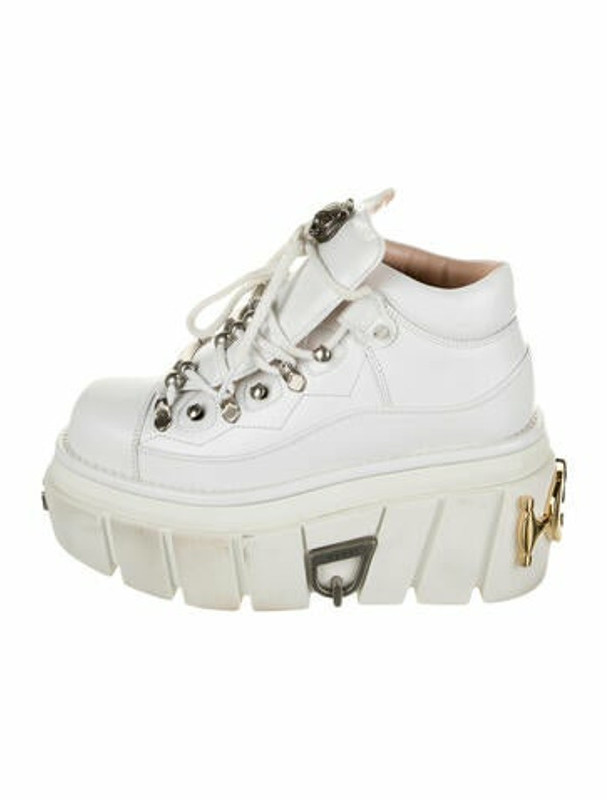 Gucci Koire Wedge Sneakers White - ShopStyle