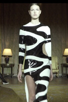 Thumbnail for your product : Isabel Sanchis Bianco Â¾ Sleeve Slit Gown