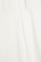Thumbnail for your product : REJINA PYO Tie-detailed cotton-blend poplin top