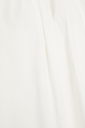 REJINA PYO Tie-detailed cotton-blend poplin top