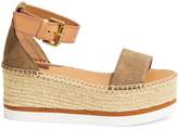 Thumbnail for your product : See by Chloe Open-Toe Leather Espadrilles