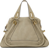 Thumbnail for your product : Chloé Sage Green Grained Leather Medium Paraty Bag