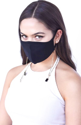 Ruby Grey Stone Adult Face Mask Chain