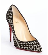 Thumbnail for your product : Christian Louboutin plantain flocked glitter 'Pigalle Folies 100' pumps