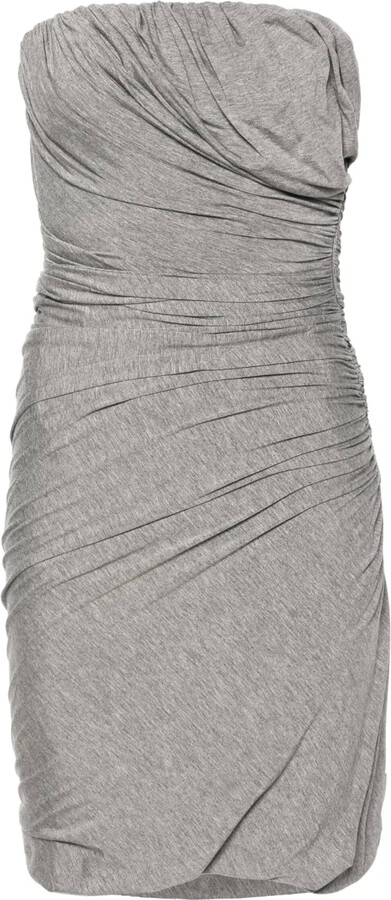 ATTICO Ruched Jersey Minidress
