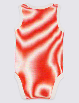 Marks and Spencer 5 Pack Pure Cotton Nautical Bodysuits