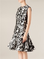 Thumbnail for your product : Lanvin Abstract Print Peplum Dress