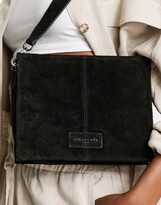 Thumbnail for your product : Urban Code Urbancode leather suede mix shoulder bag in black
