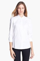 Thumbnail for your product : Lafayette 148 New York Stretch Cotton Blouse