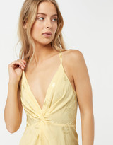 Thumbnail for your product : Monsoon Karlie Knot Front Jacquard Dress Yellow