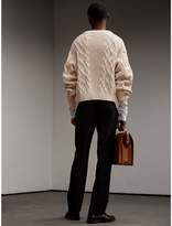 Thumbnail for your product : Burberry English Wool Mohair High-waist Tailored Trousers
