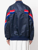 Thumbnail for your product : Facetasm stripe detail bomber jacket
