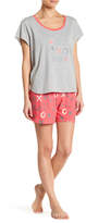 Thumbnail for your product : Hue Pajama Shirt & Boxers 2-Piece Set