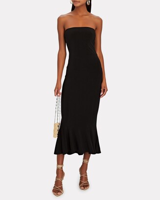 strapless fishtail dress