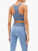 Thumbnail for your product : Ernest Leoty Raphaelle Striped Seamless Sports Bra - Navy Multi
