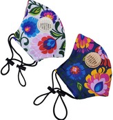 Thumbnail for your product : Angelika Jozefczyk 2 Pack Reusable Cotton Face Mask White Flowers