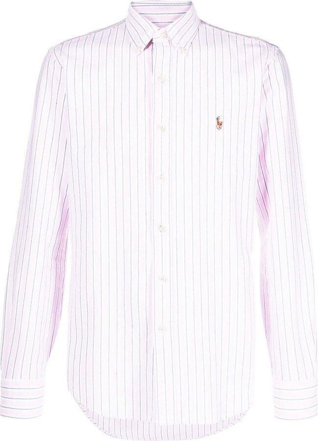 Ralph Lauren Pink Stripe Shirt | ShopStyle