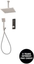 Thumbnail for your product : Triton HOME Digital Mixer Shower With Diverter, Square Wall Outlet And Square Fixed Drencher Head - Pumped
