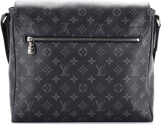 Louis Vuitton District Monogram Eclipse MM Black in Canvas/Leather