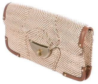 Botkier Embossed Leather Clutch