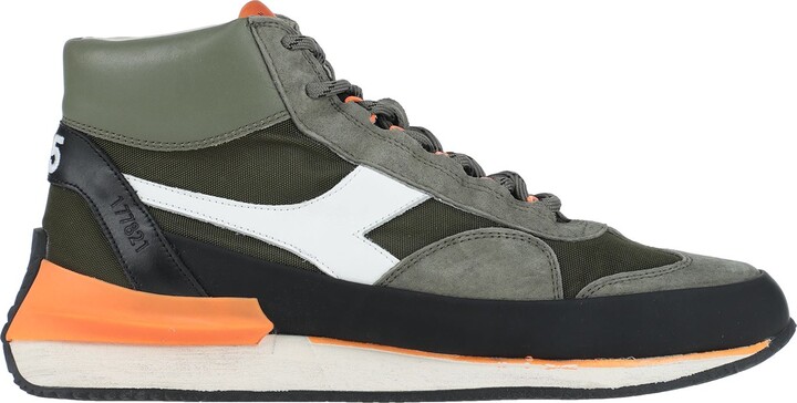 DIADORA HERITAGE Equipe Mid Mad Italia Sneakers Military Green - ShopStyle