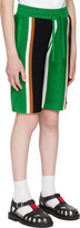 Thumbnail for your product : Burberry Kids Green & Black Striped Shorts