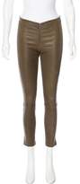 Thumbnail for your product : Alice + Olivia Leather Zip-Up Leggings