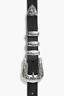 Thumbnail for your product : boohoo Womens Julia Western Double Buckle Belt in Black size One Size