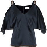 Thumbnail for your product : Peter Pilotto Satin cold-shoulder top