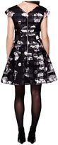 Thumbnail for your product : Yumi Striped Floral Organza Occasion Dress