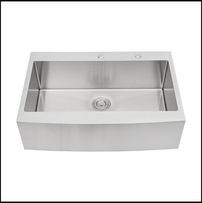 KUNMINGZHUHE Farmhouse Apron Single Bowl Stainless Steel Kitchen Sink
