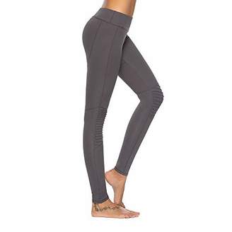 Mint Lilac Women's Training Yoga Pants Athletic Workout Leggings Lace Trim Black